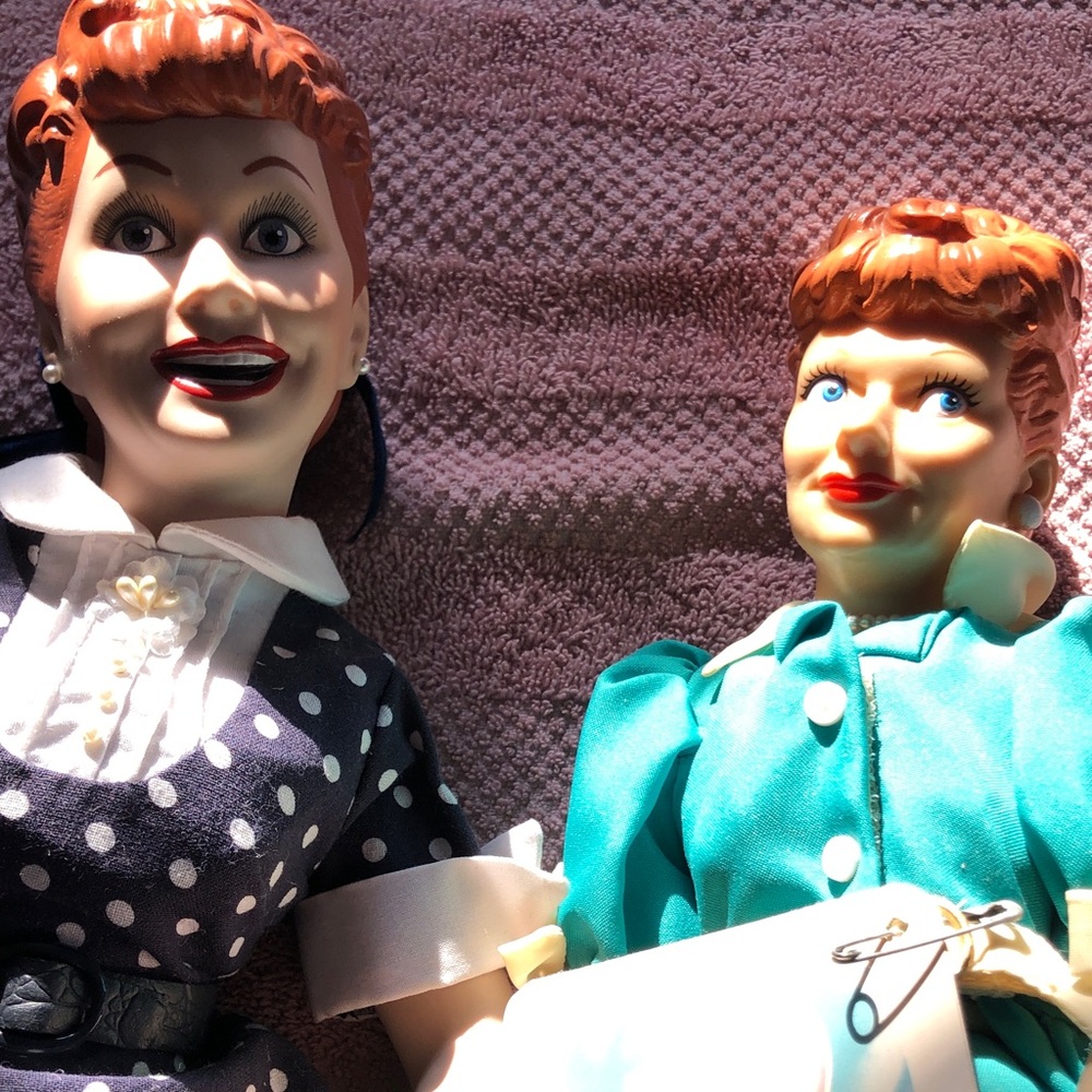 Vintage-Inspired Kids Doll Outfit Set in Teal and Navy